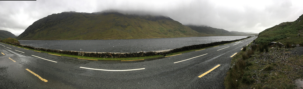 panoramic view of Doolough Valley, Ireland