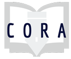 Project Cora logo: CORA letters over a book graphic